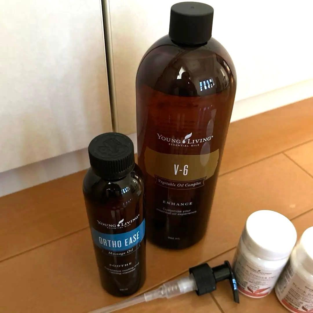 【新品】ヤングリビング エッセンシャルオイル＋マッサージオイル＋サプリ正規品