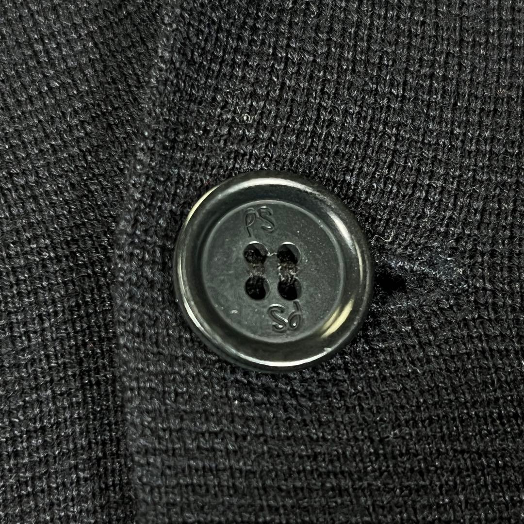 未使用級 PS Paul Smith ウールニットジャケット　XL ブラック 毛