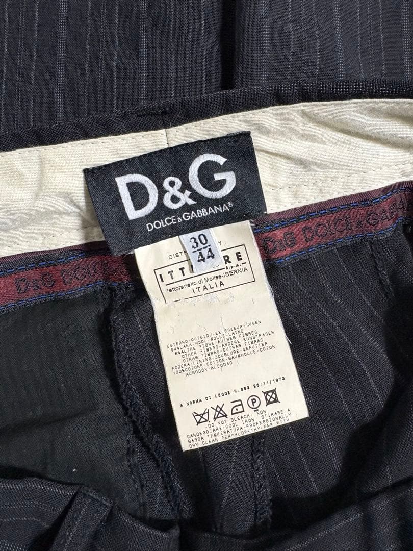 パンツ 90s D&G pinstripe wool slacks archive