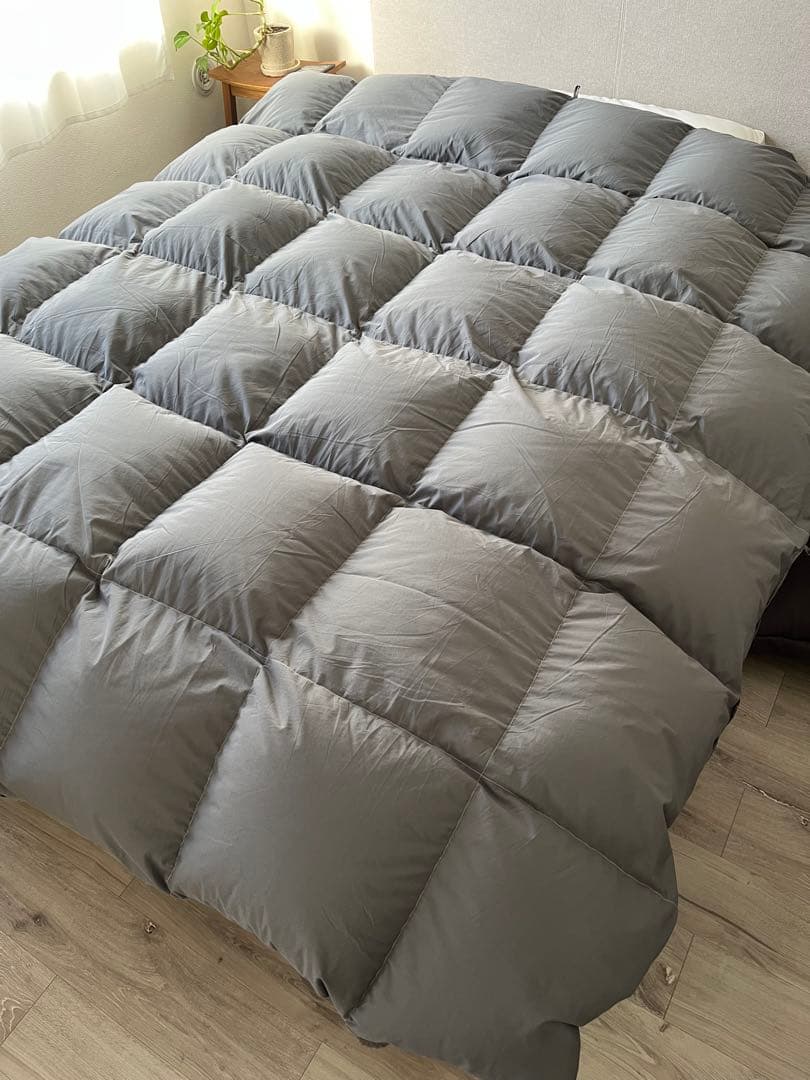 タンスのゲン 羽毛布団 ダブル【ランドリーで洗える！】W防ダニ ダウン