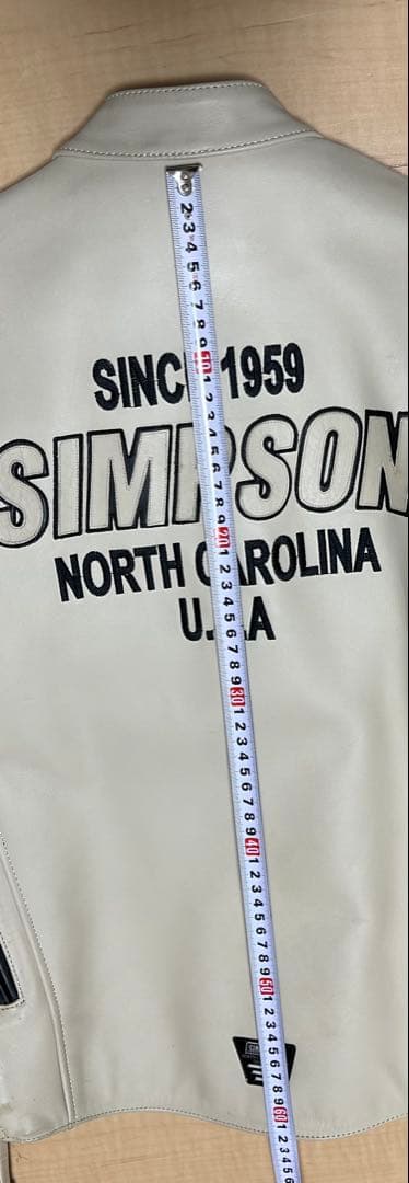 SIMPSOM 牛革ジャケット ベージュ