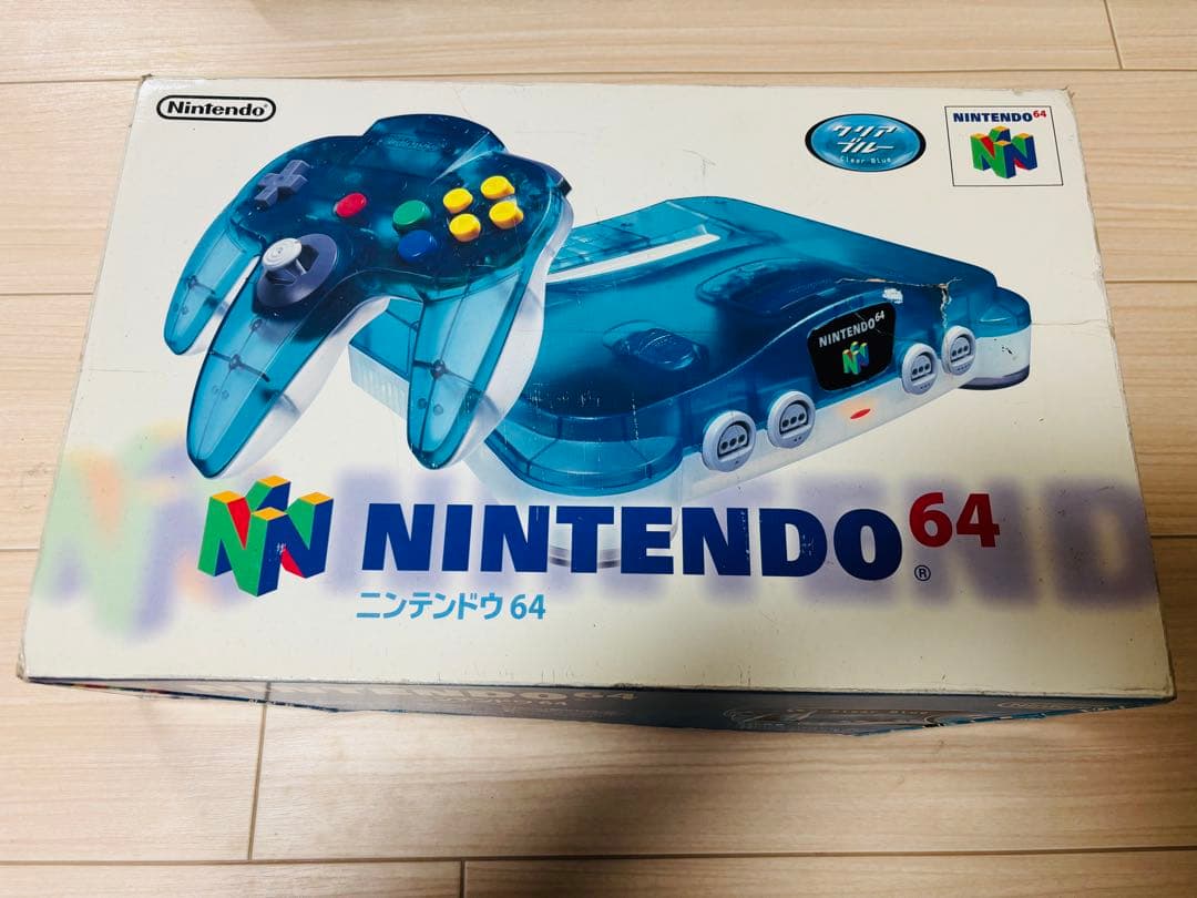 Nintendo ゲーム機本体 NINTENDO 64 クリアブルー　箱付き