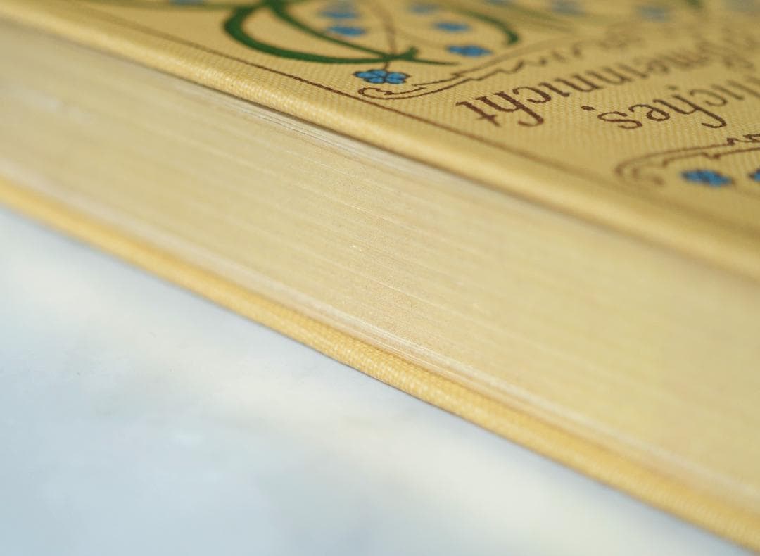 ドイツ 古書 アンティーク クリスチャン 勿忘草のメモリアルブック 洋書