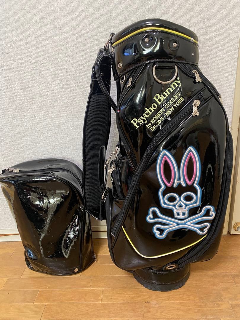 ※週末限定SALE Psycho Bunny キャディバッグ ブラック