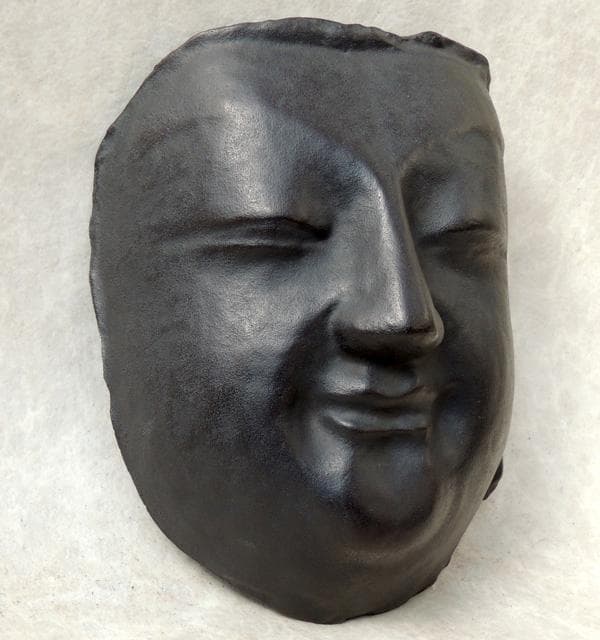 ● 鉄製 仏面 ◆ 高橋敬典 ◆共箱 壁掛け インテリア オブジェ飾り面 佛面