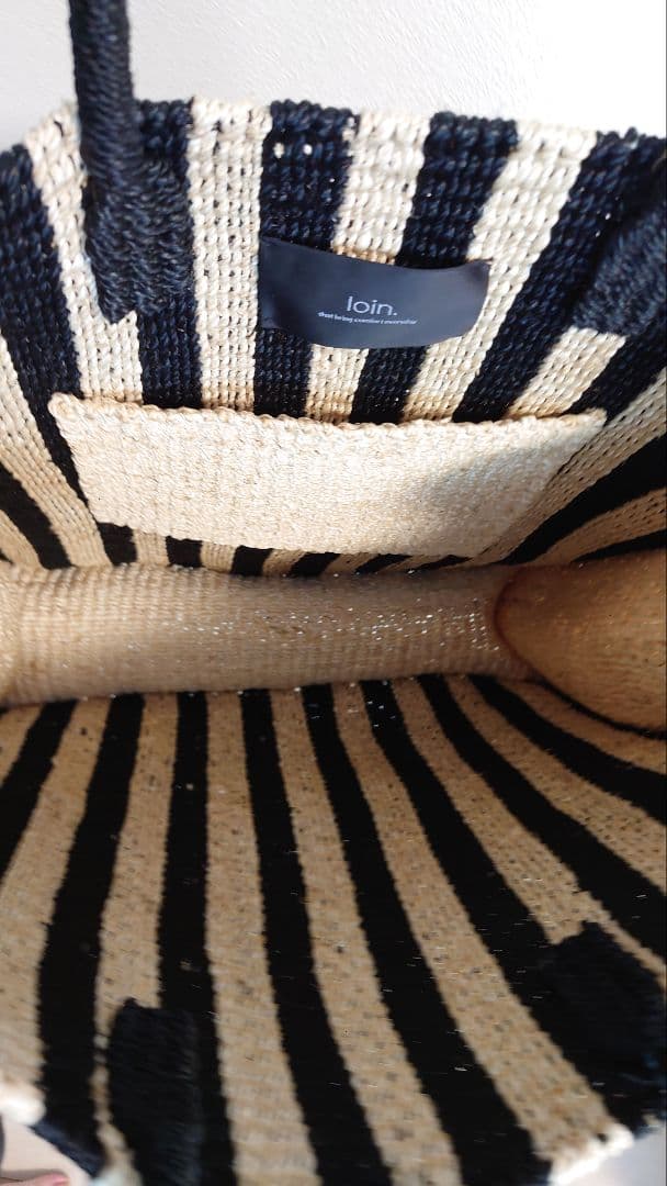 【本日のみ値下】loin. ストライプかごバッグ　 井川遥さんフォトブック付き！