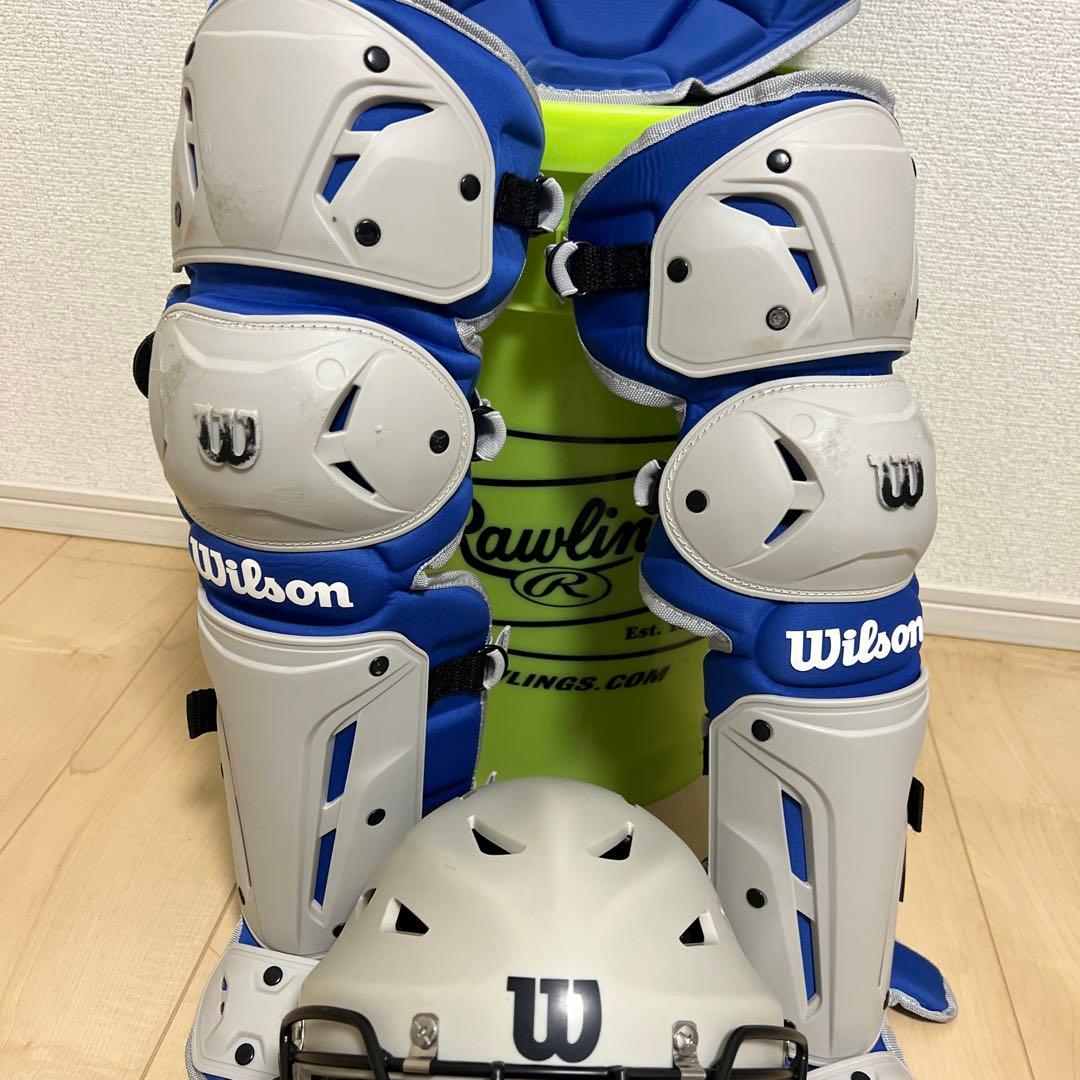 Wilson 硬式用 キャッチャー防具 ブルー