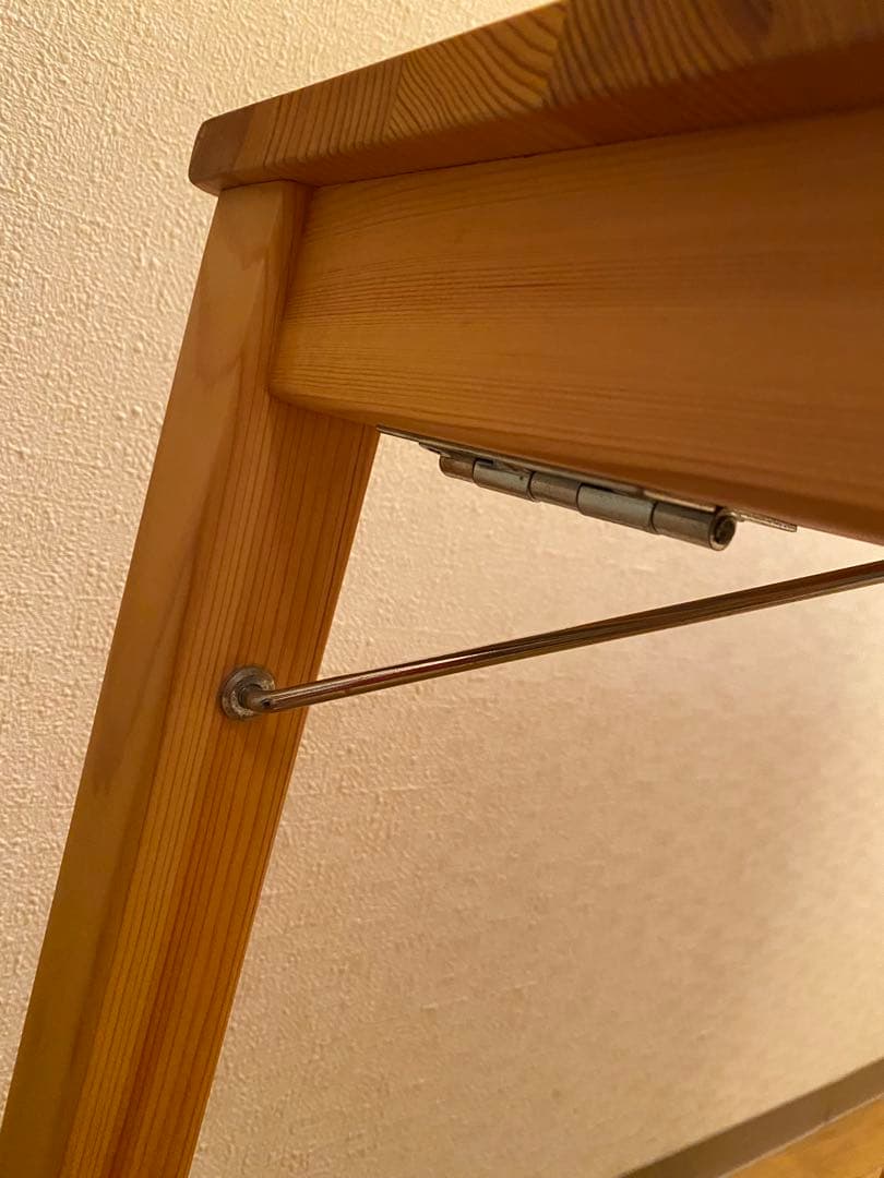 【美品・希少】無印良品 パイン材テーブル・折りたたみ式