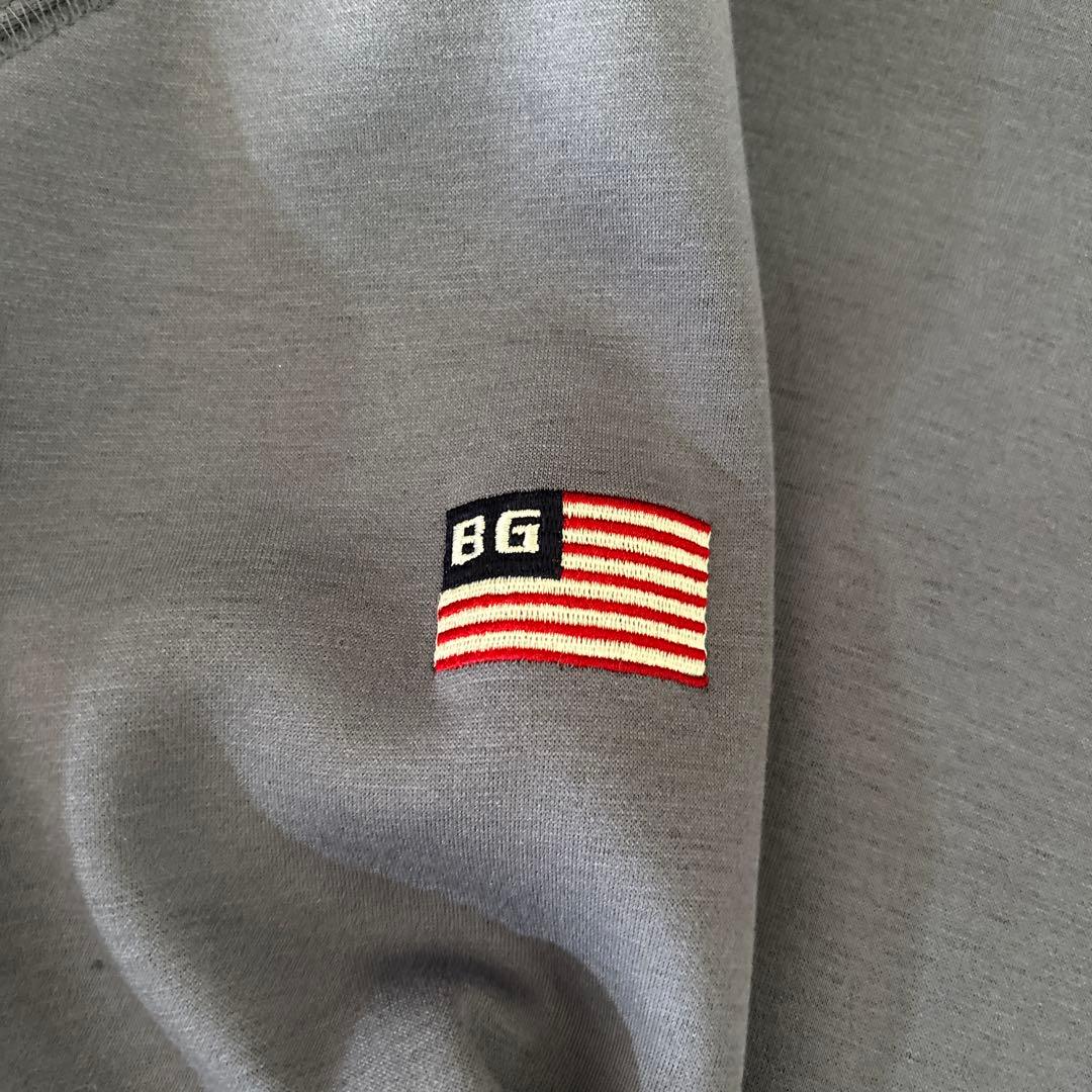 ブリーフィング ゴルフ 3Dロゴ ワンピース グレー Sモックネック