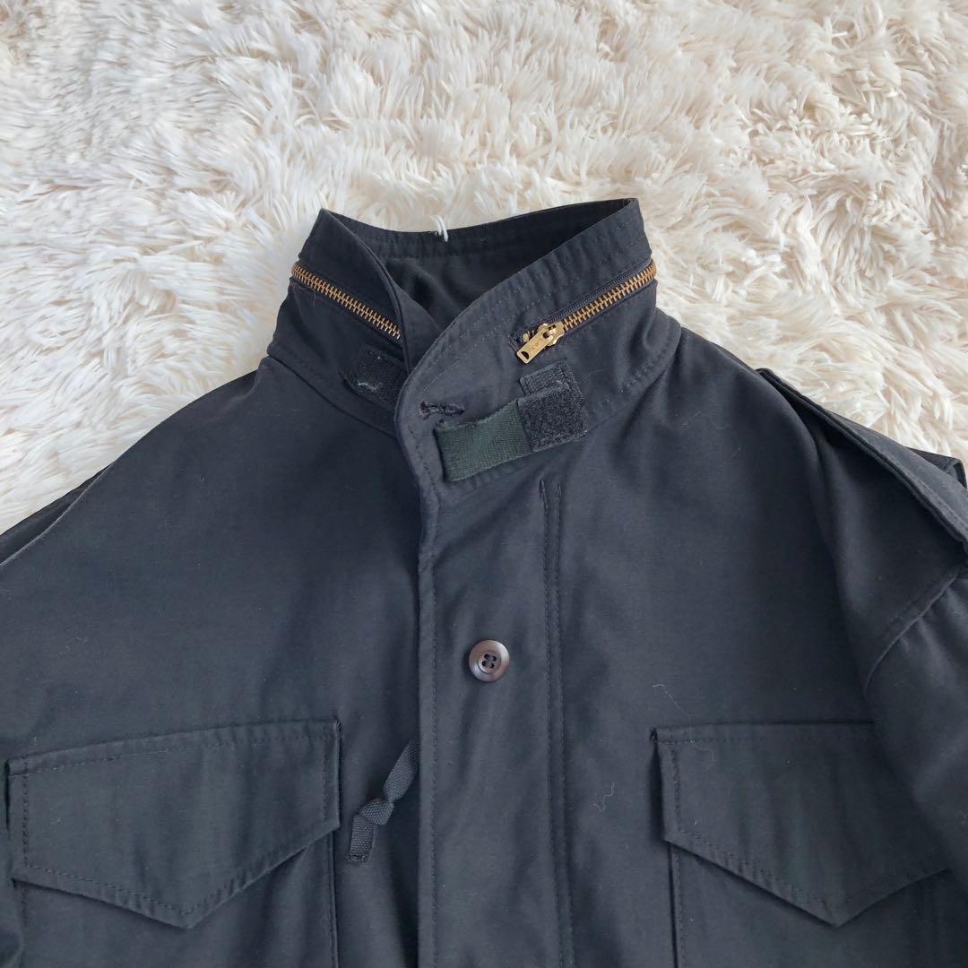 アルファインダストリーズ　ミリタリージャケット　ブラック黒M-65