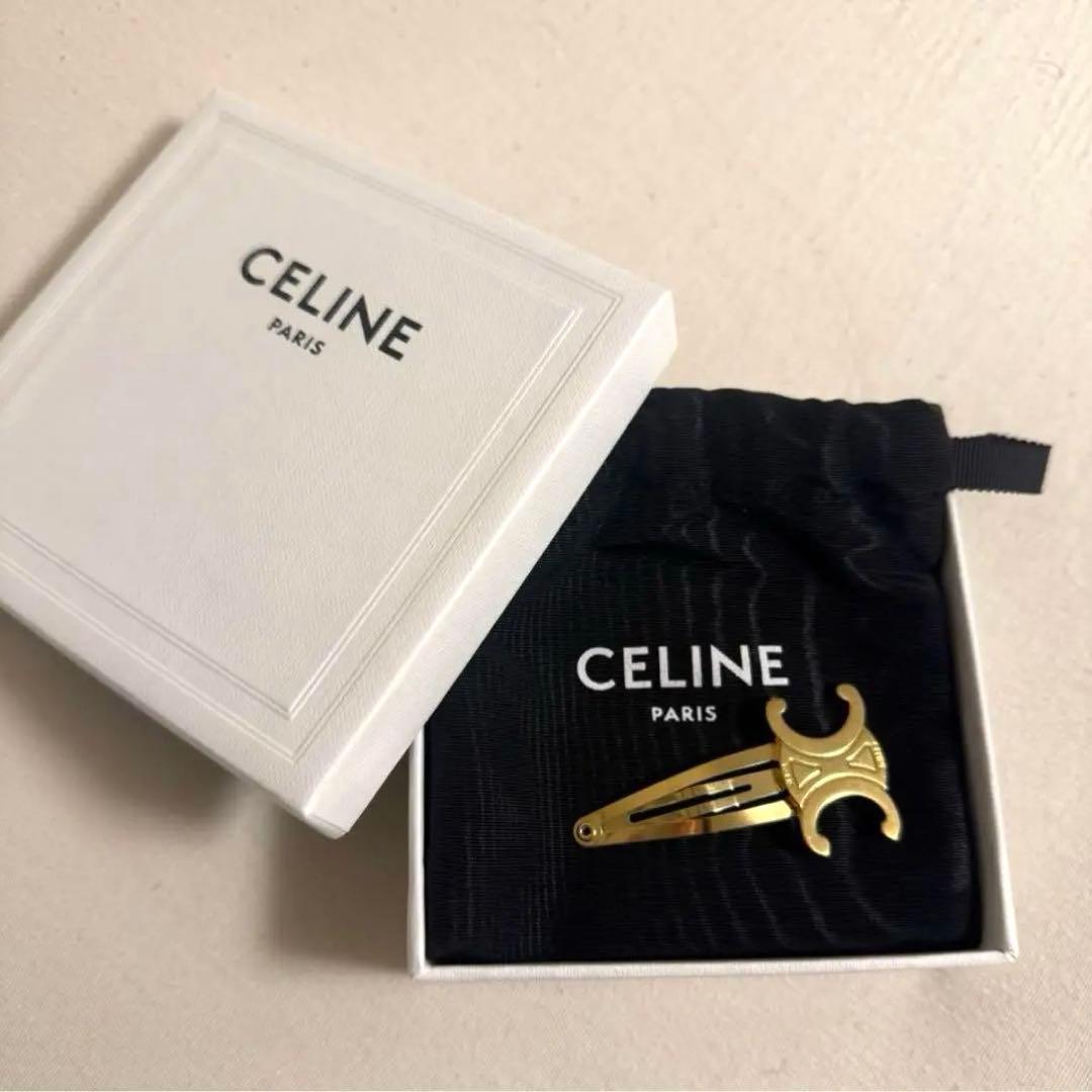 CELINE ゴールド ヘアアクセサリー ヘアピン