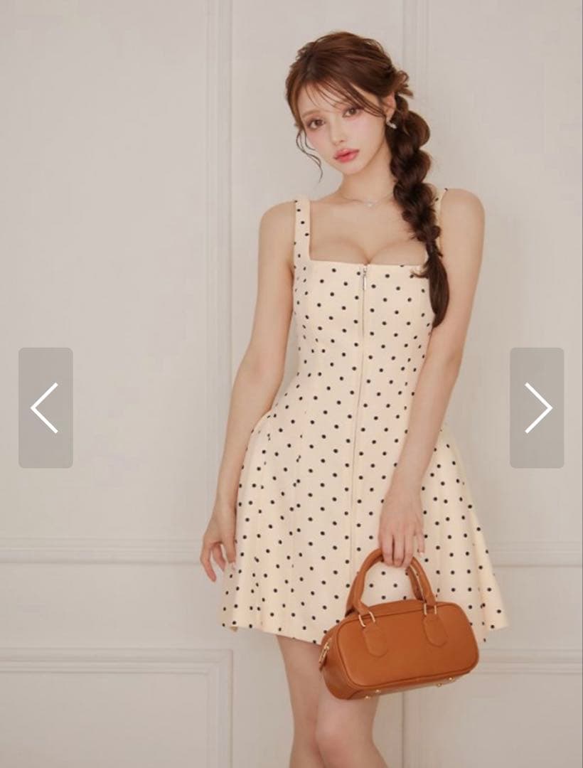 ERUKEI エルケイ　ドット柄ドレス