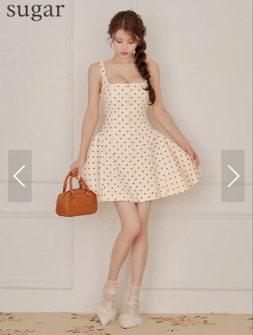 ERUKEI エルケイ　ドット柄ドレス