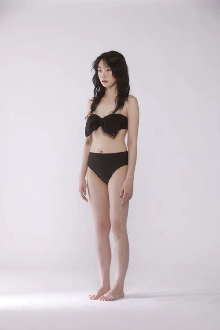 judin 2way ribbon motif swimwear Sサイズ