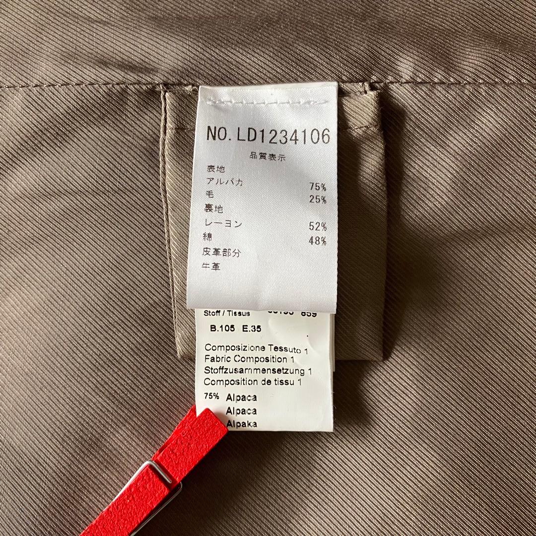 【美品⭐️PESERICO】イタリア製モカカラーシャギーチェスターコート　40