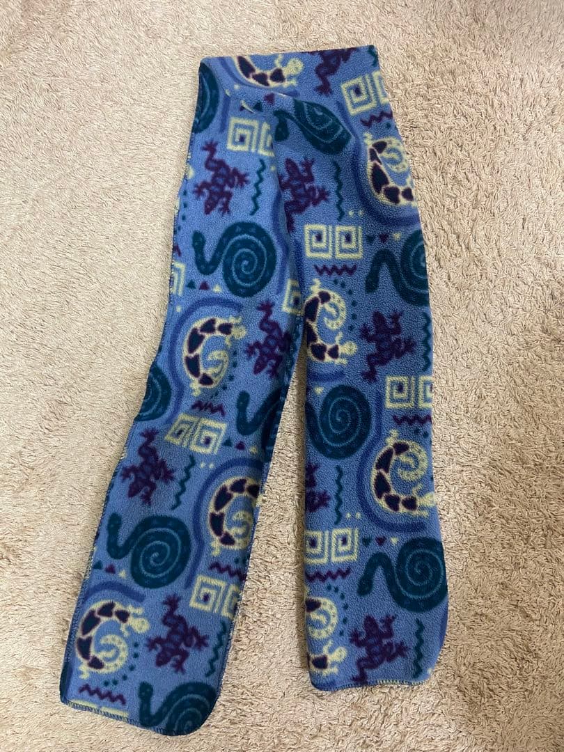 90s レア柄 フリースマフラー llbean Patagonia