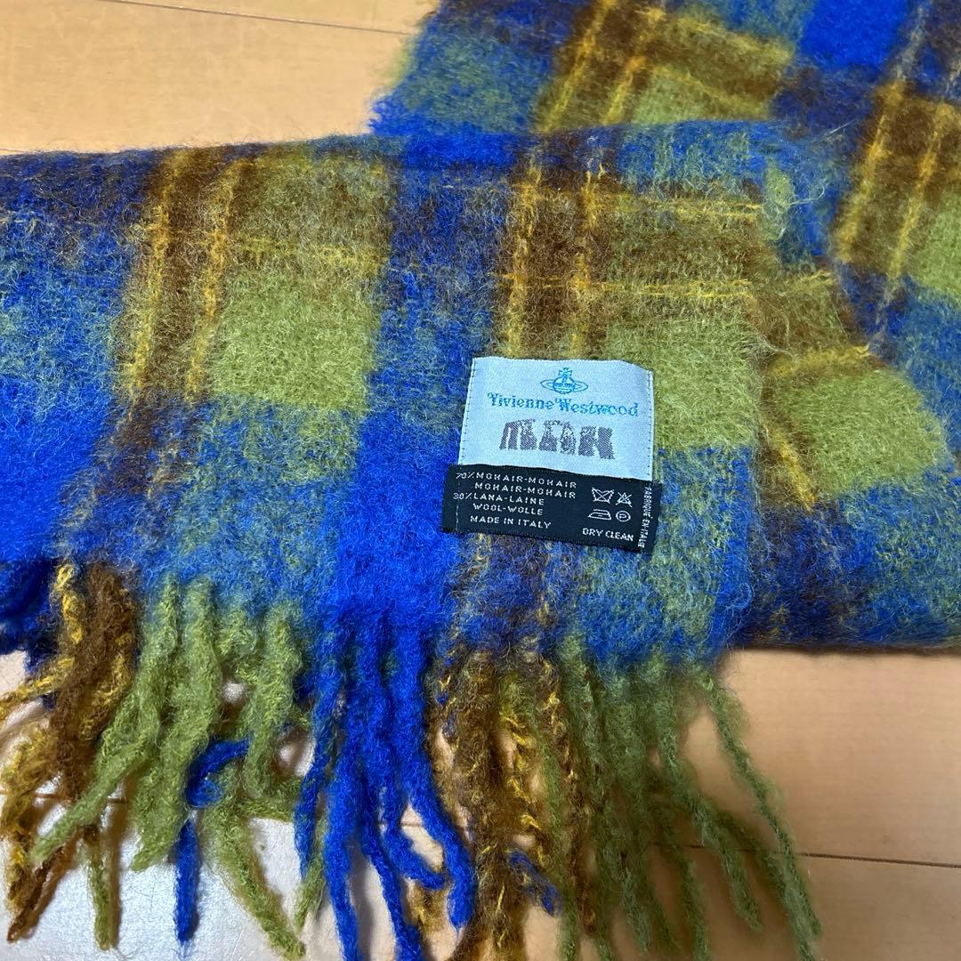 viviennewestwoodチェック柄マフラー