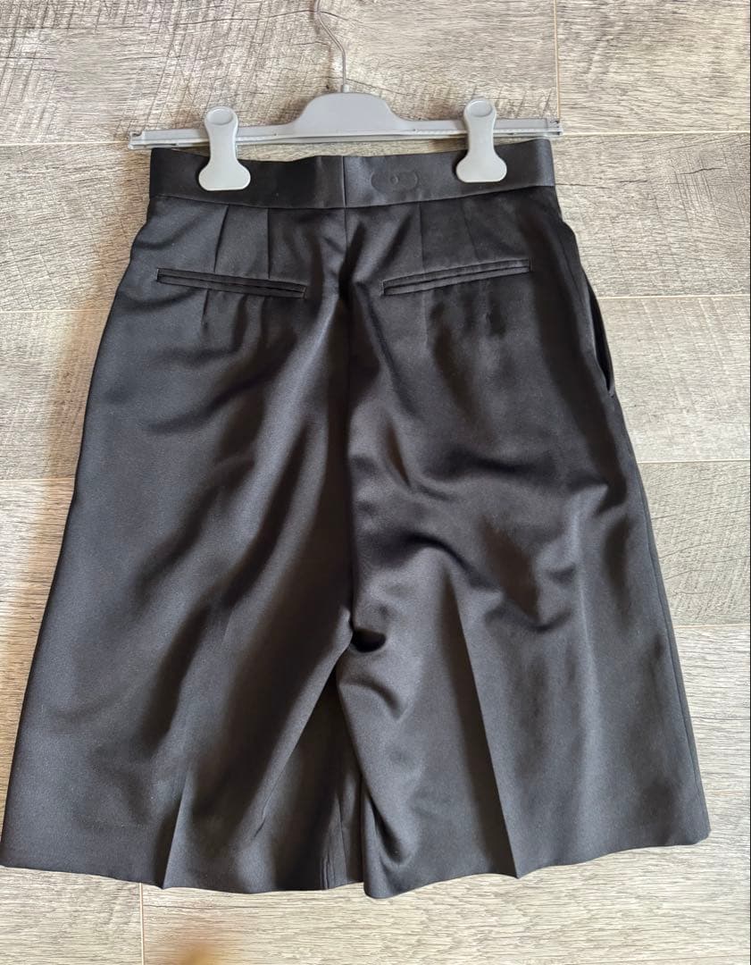 BLAMINK タックショートハーフパンツ 36 ブラック'22Pre