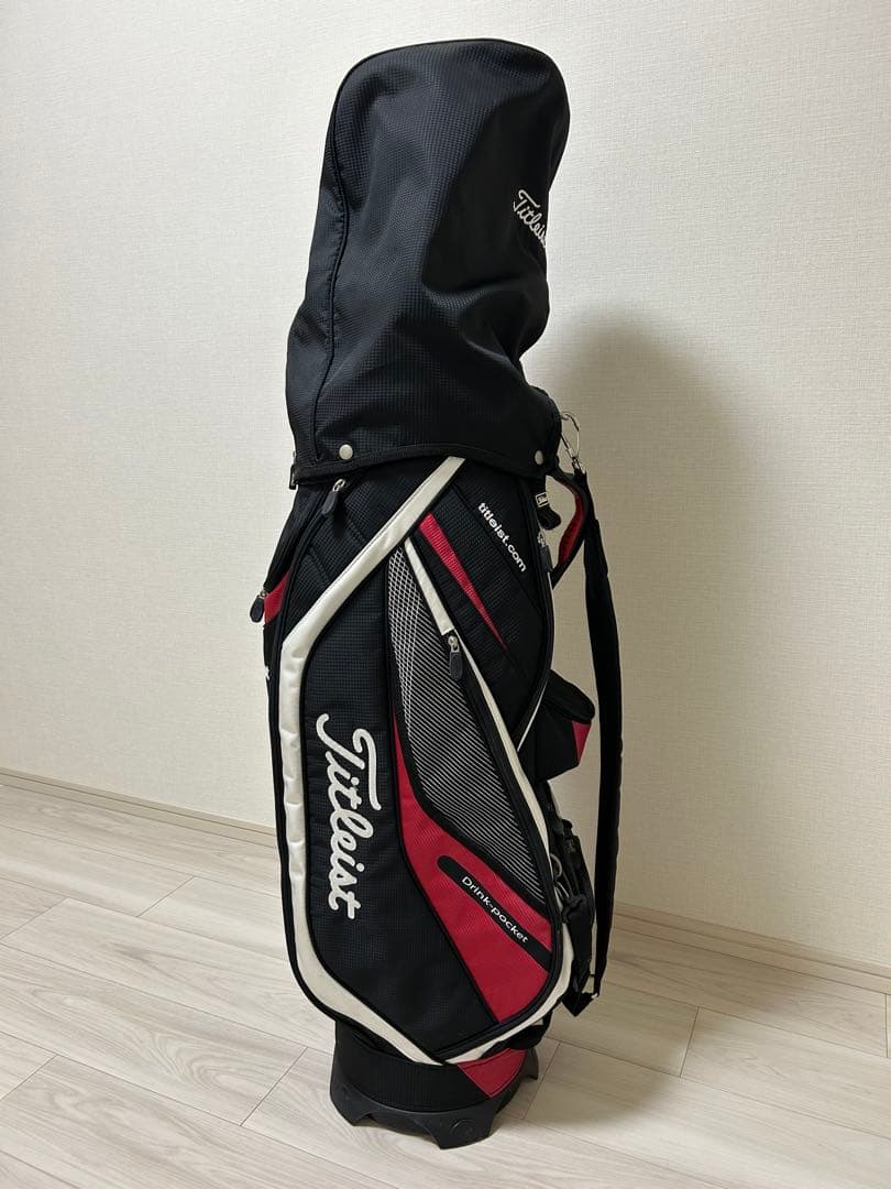 Titleist ゴルフバッグ・キャディバッグ 黒/赤