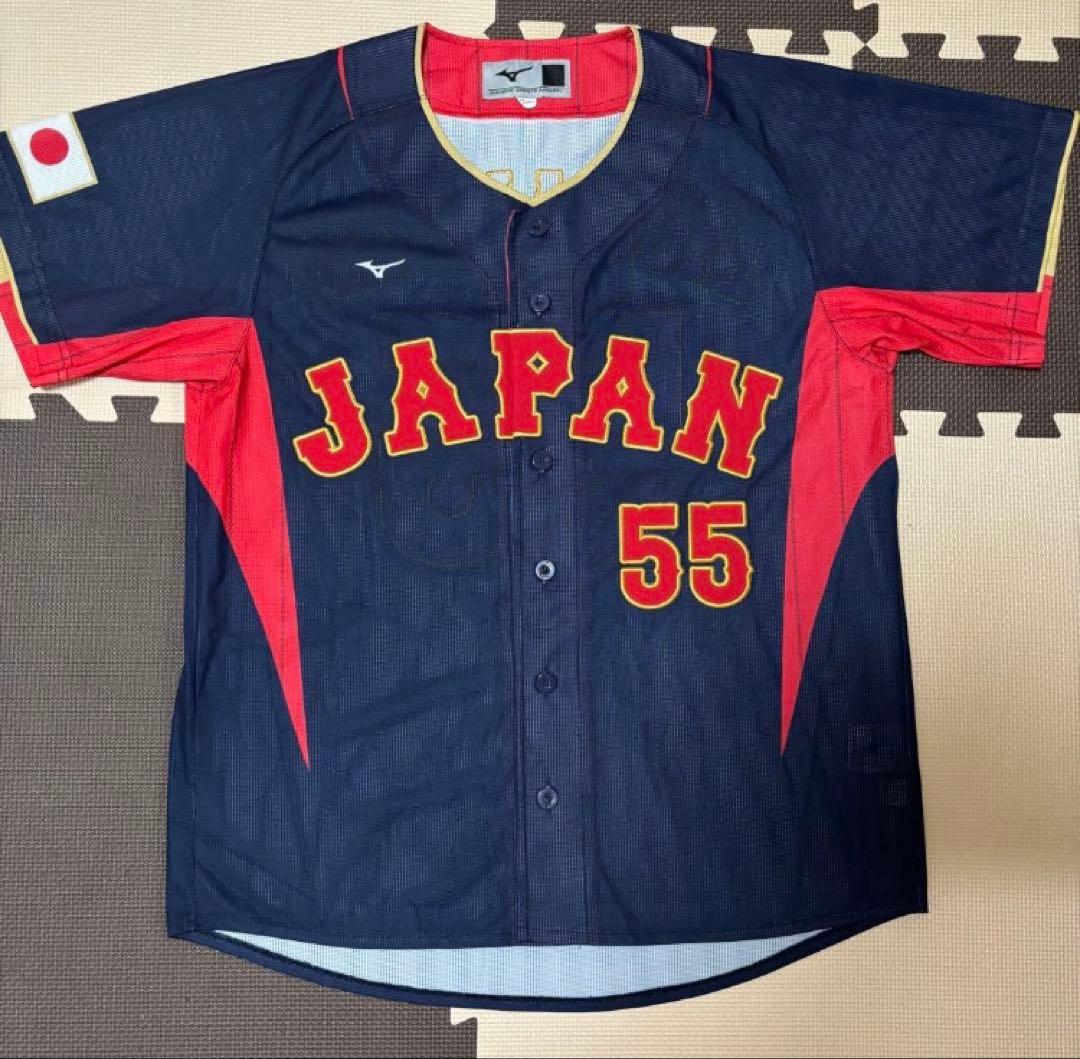 村上宗隆　WBC Mizuno 日本代表 ユニフォーム 55 Oサイズ