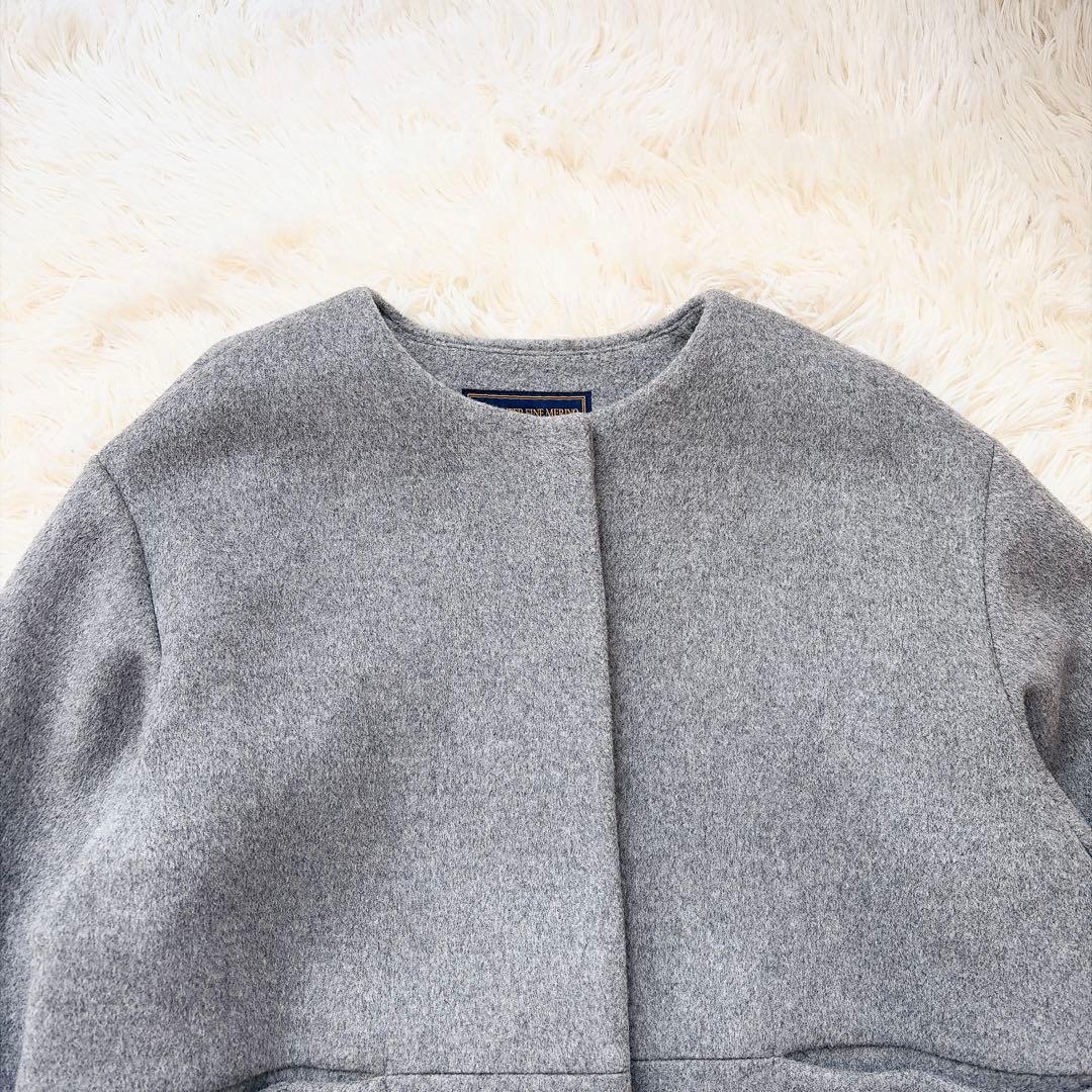 ジャーナルスタンダードレリューム　スーパーファインビーバークルーネックコート