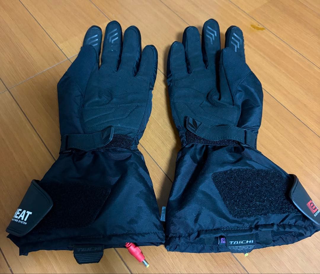 RS TAICHI eHEAT 電熱グローブ 黒 M バッテリー/充電器付属