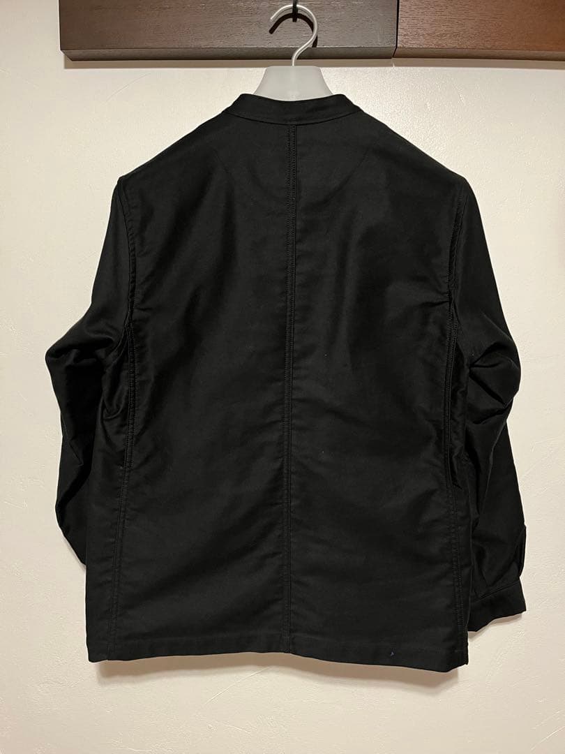 【美品/限定レア】ルサンパレイユ 2nd 別注 ブラックモールスキン ジャケット