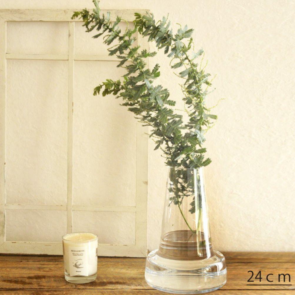 未使用品ホルムガード Holmegaard フローラ 24cm クリア ロング