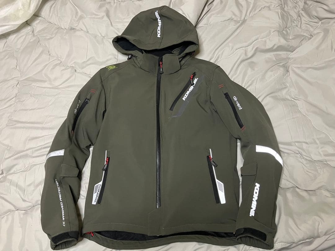 [KOMINE]ジャケットソフトシェルウィンターパーカ-Deep Olive M