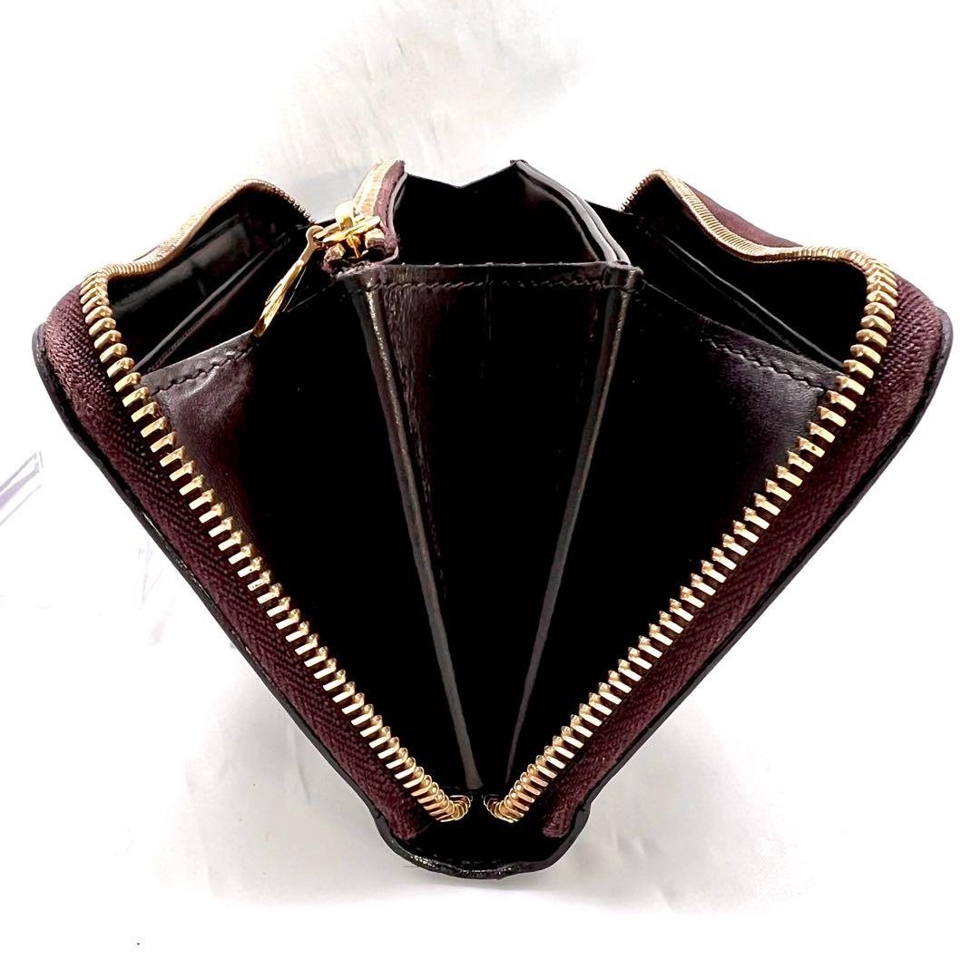 ルイヴィトン ヴェルニ アマラント ジッピーウォレット モノグラムM93522