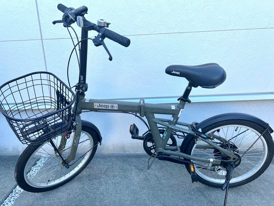 Jeep 折り畳み自転車 20インチJE-206G オリーブグリーン