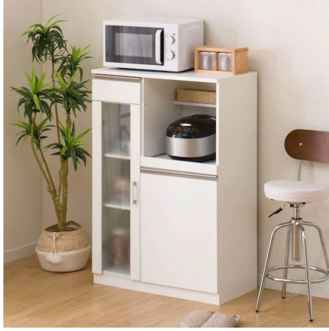 ニトリ　レンジ台　フォルムN RE1175 WH その1