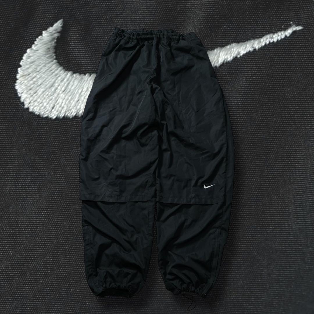 90s~00s NIKE バギーワイド ナイロンパンツ clima-fit