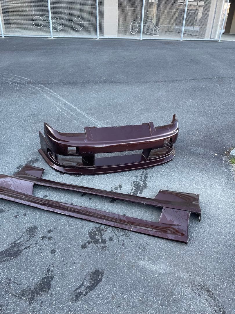 【180SX用 OriginLabo風神 フロントバンパー＆サイドステップ】