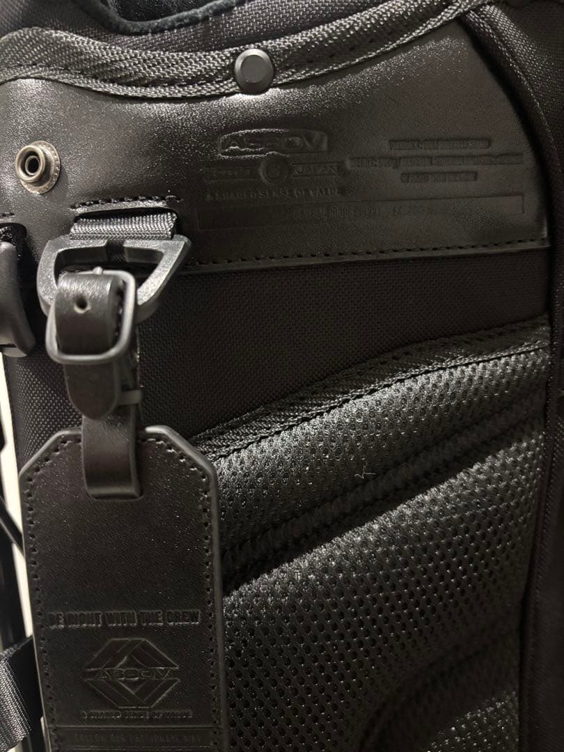 【美品】アッソブ キャディバッグ AS2OV GOLF BLACK 黒