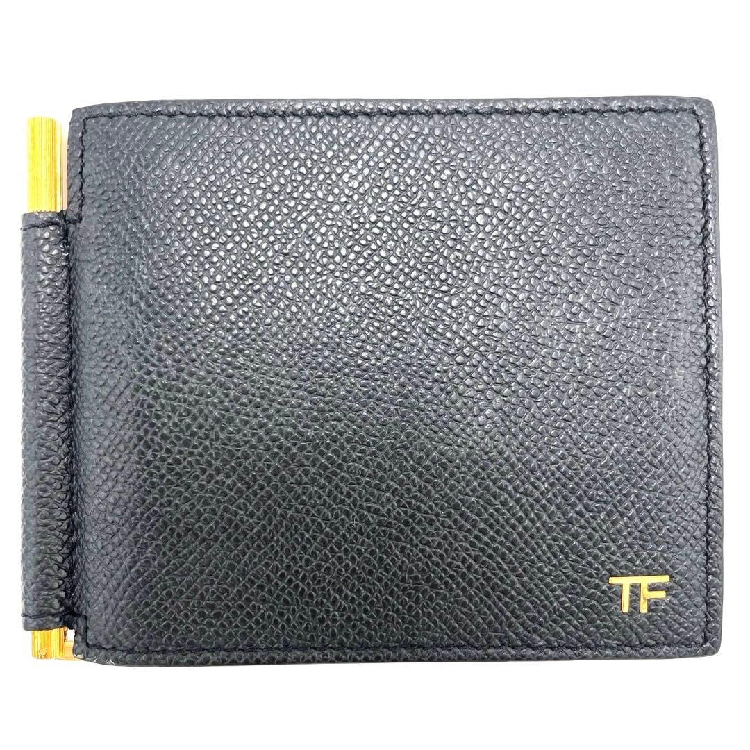 【美品】TOMFORD トムフォード マネークリップ TFロゴ ビルクリップ