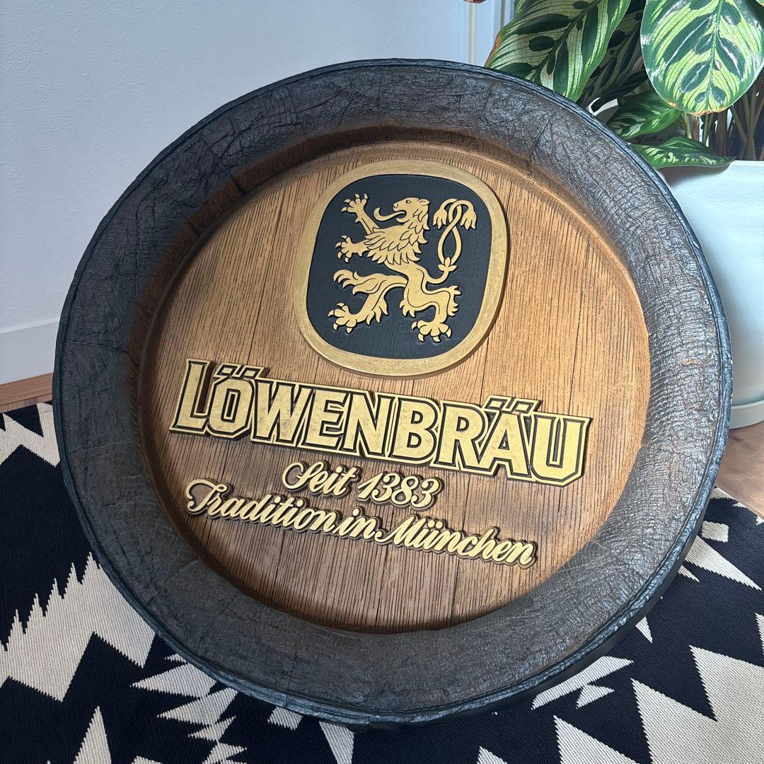 LÖWENBRÄU　レーベンブロイ　ヴィンテージ看板 アンティーク　インテリア
