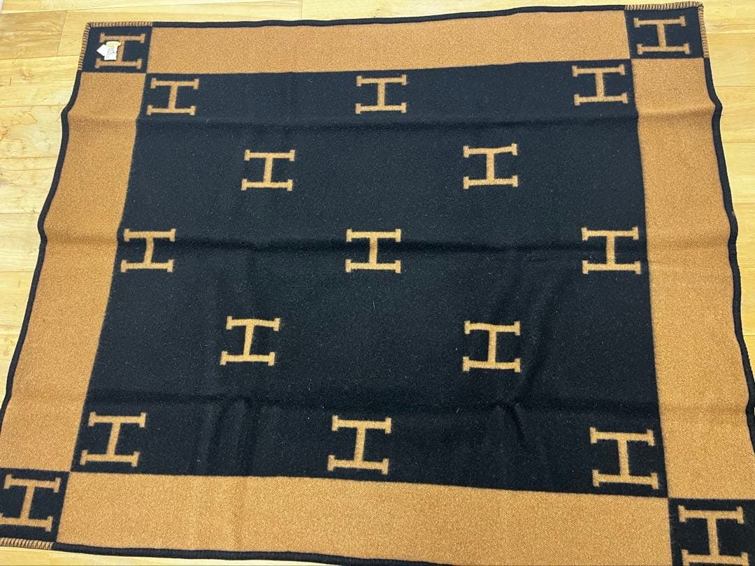 エルメス Hermesアヴァロン ブランケット ウールカシミヤ プレード