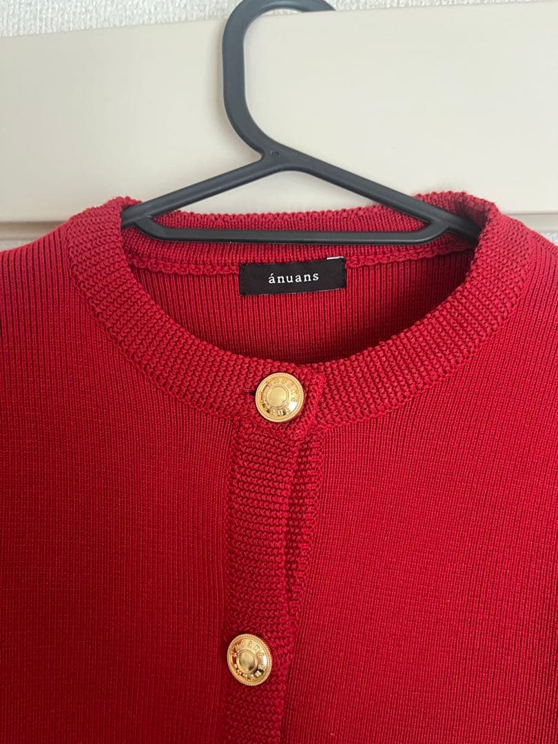 【ZOZO限定】オリジナルボタンノーカラーニットジャケット(値段交渉あれば検討)