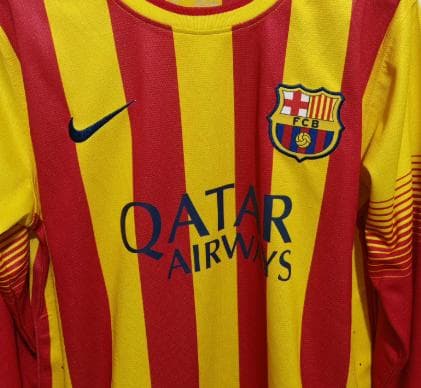 13/14 バルセロナ アウェイ 長袖ユニフォーム 6番 シャビ