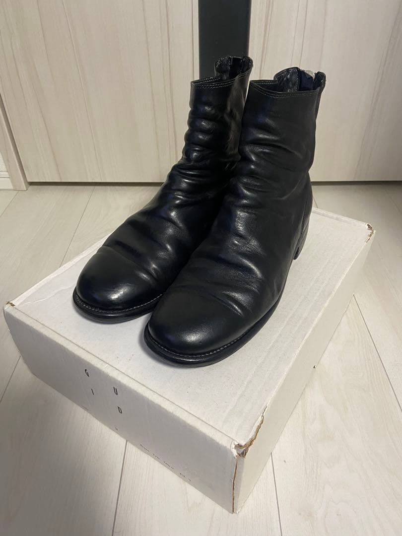 GUIDI 788 ブラック サイズ42 ジップ部分ダメージあり