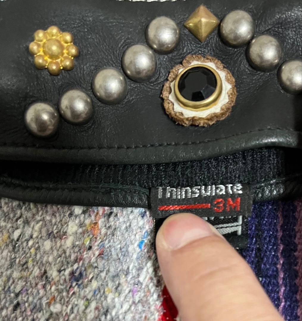 VIN&AGE ショートガントレットLサイズ スタッズ