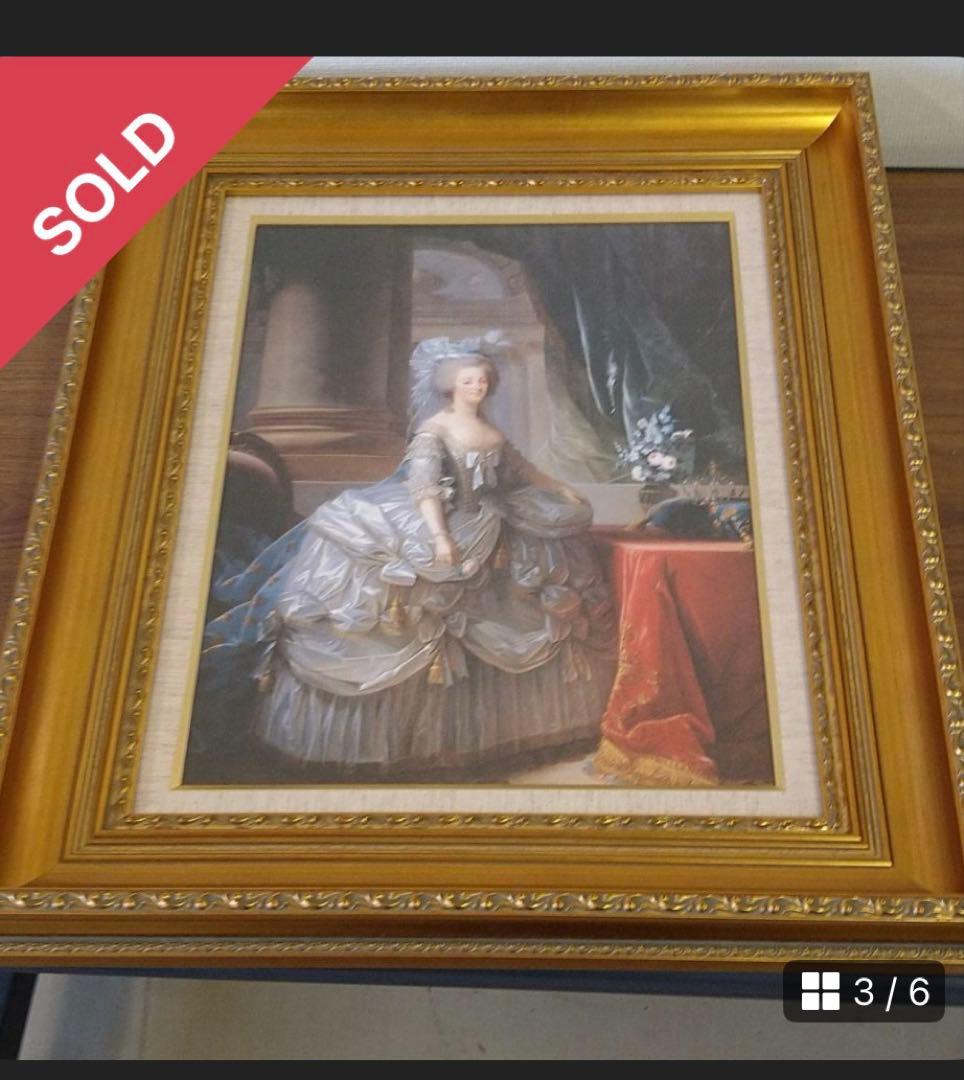 王妃マリーアントワネット絵画美品