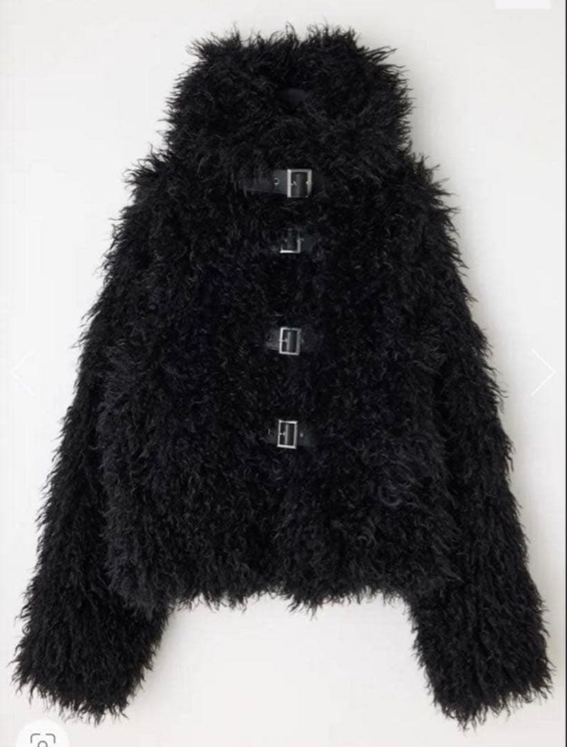 lagua gem ファー　ジャケット　ブラック ラグアジェム