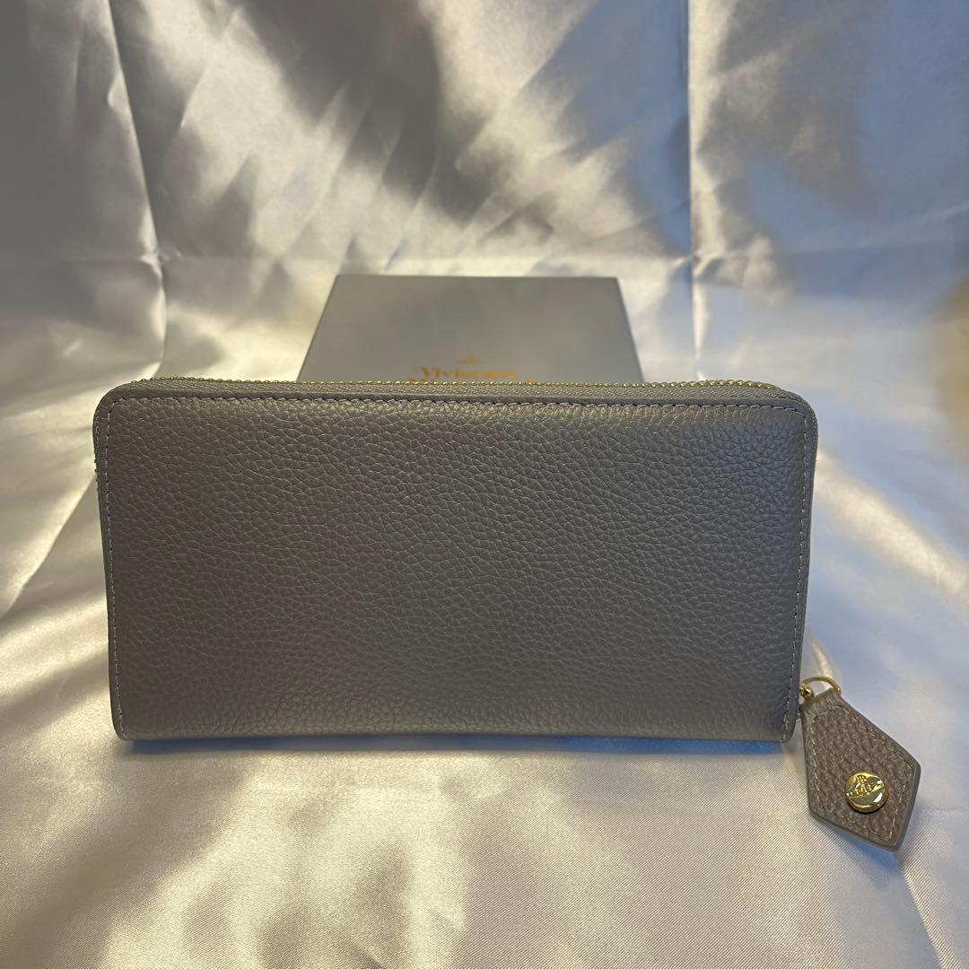 新品 Vivienne Westwood グレー BIGロゴ 長財布