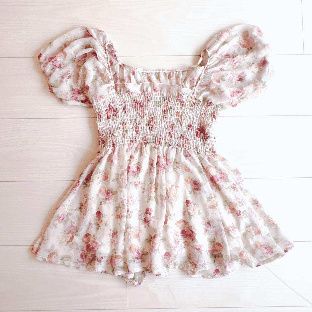 LIZLISA系 フラワープリント チュニック