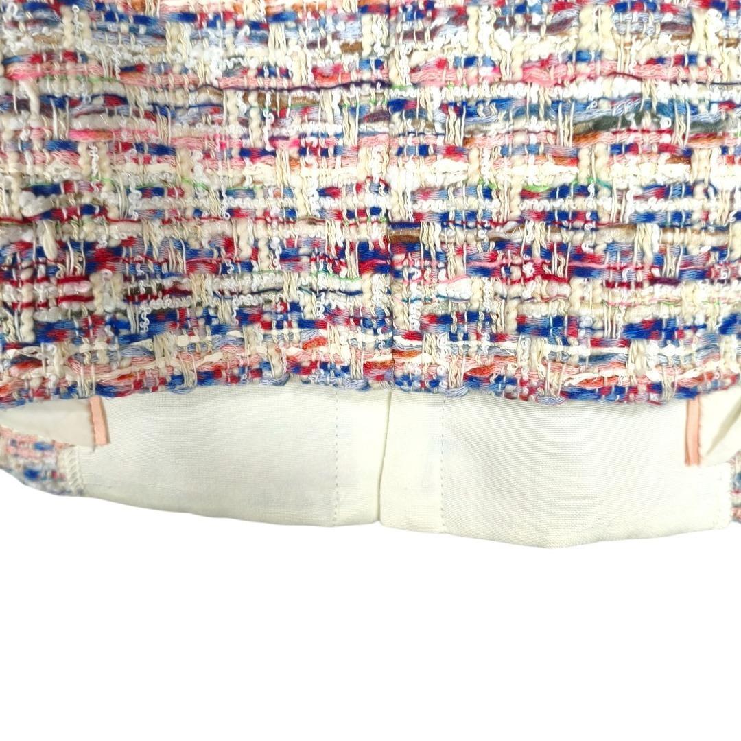 定価89,100円 アナイ スラブミックスツイードノーカラー ジャケット 38