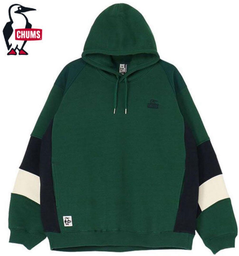 チャムス CHUMS マイトン パネル パーカ M 裏起毛