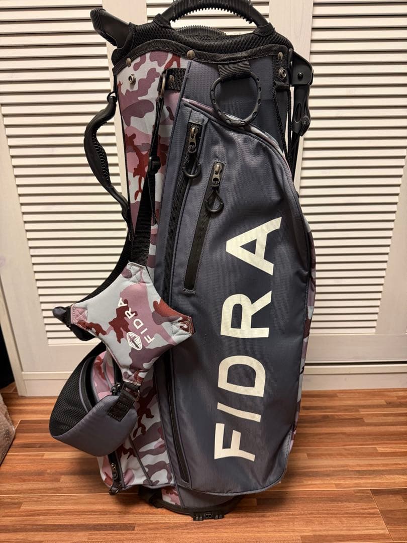 FIDRA 迷彩グレー スタンドキャディバック