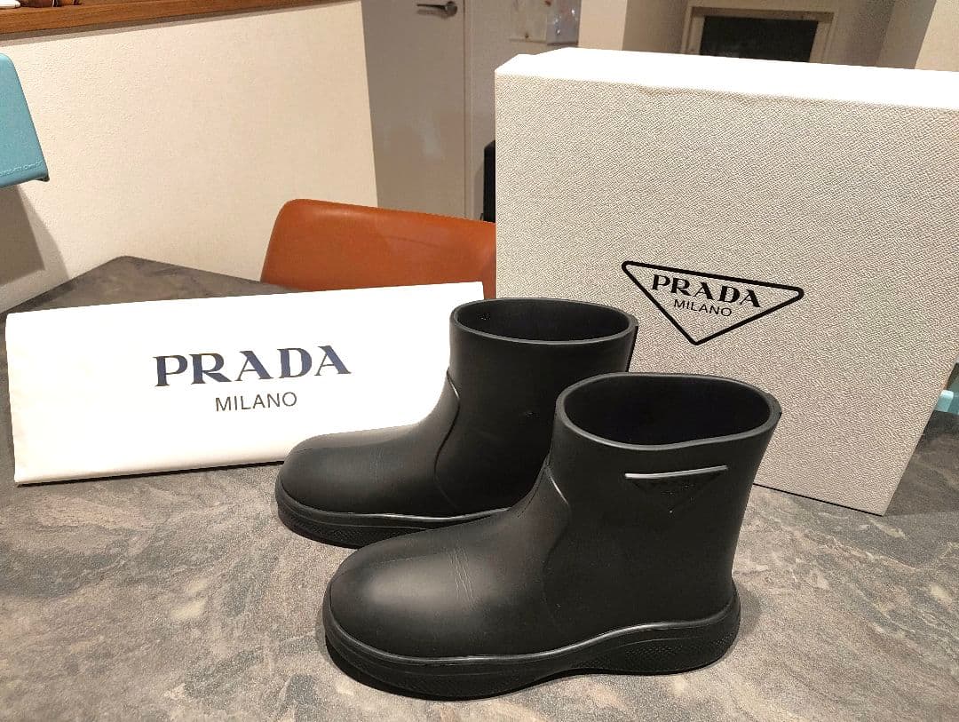 値下げ【美品】PRADA レインブーツ(41) ブラック